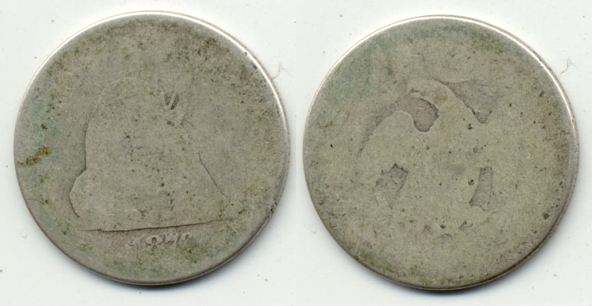 1876 Seated Liberty Quarter Fair-2