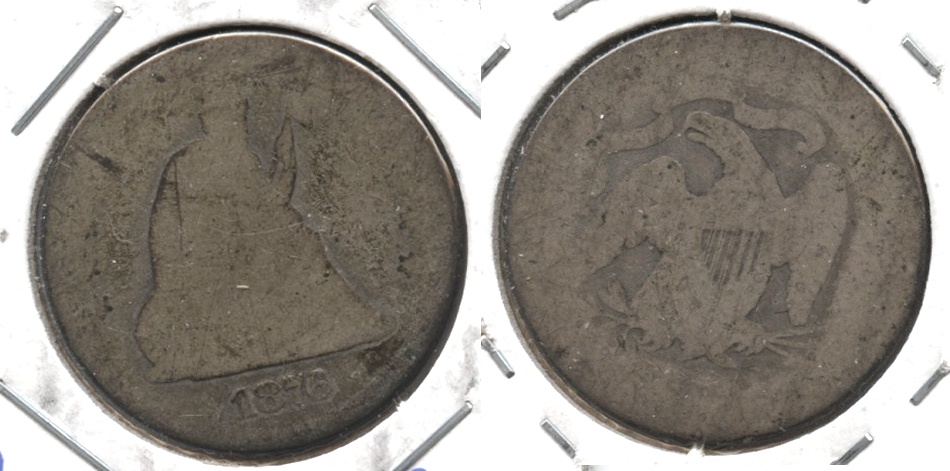1876 Seated Liberty Quarter Fair-2 #k