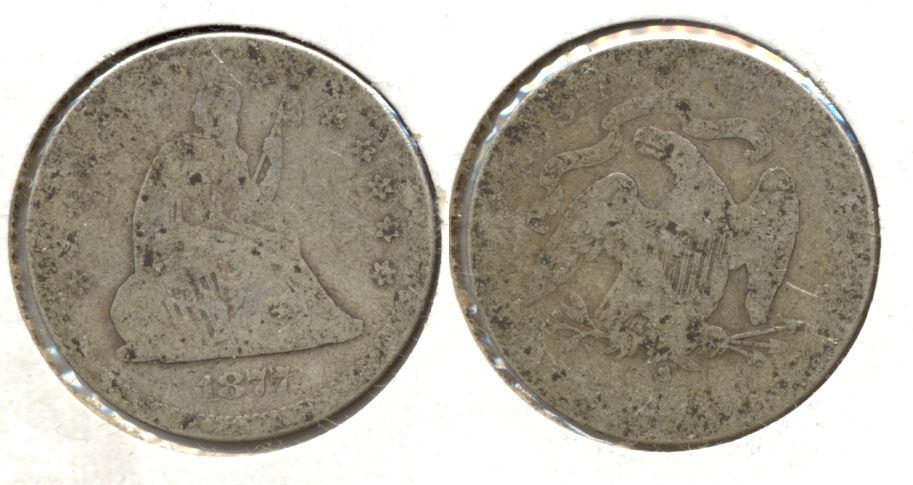 1877-S Seated Liberty Quarter Fair-2
