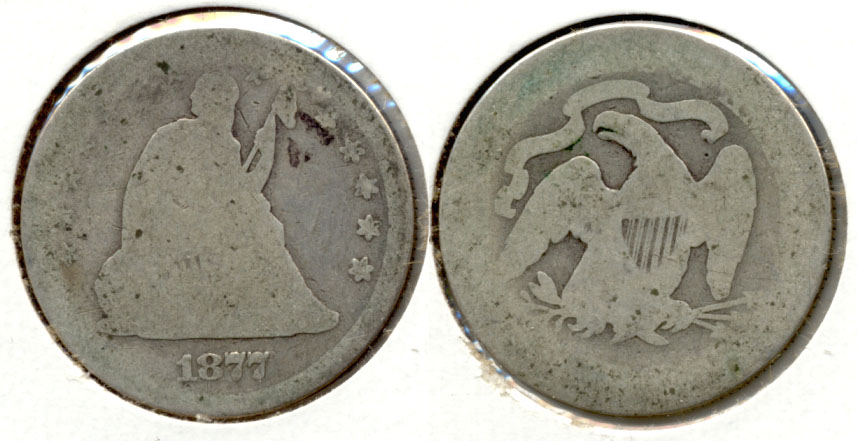 1877 Seated Liberty Quarter Fair-2 c