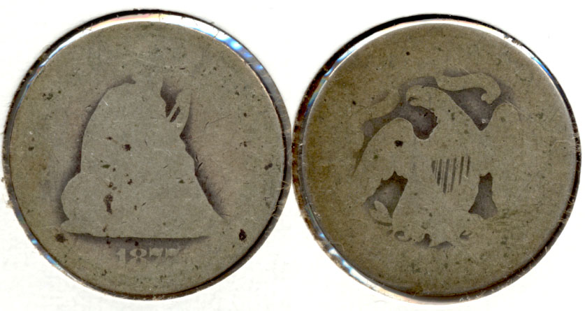 1877 Seated Liberty Quarter Fair-2 d
