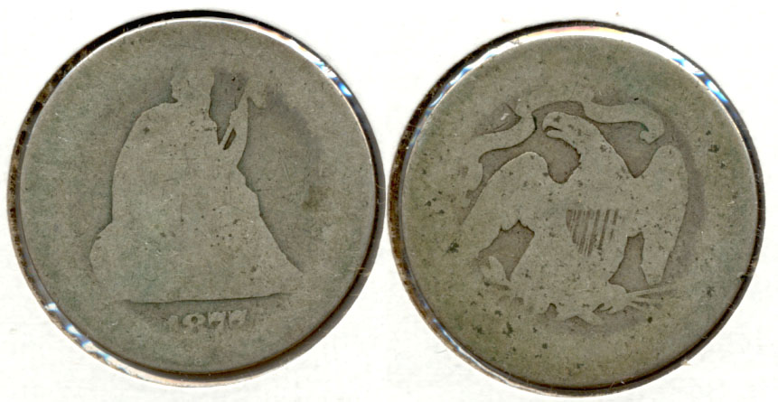 1877 Seated Liberty Quarter Fair-2 e