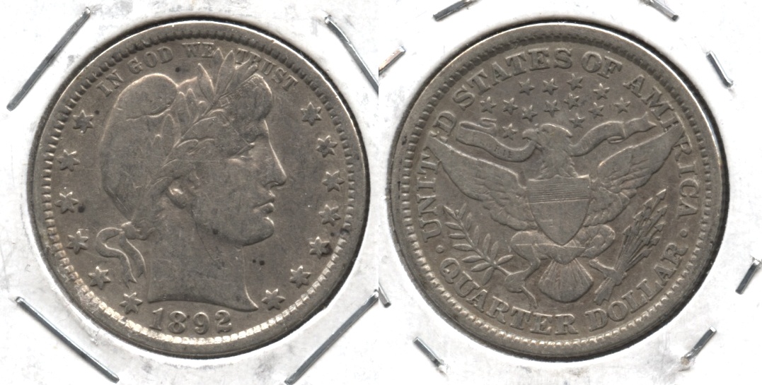 1892 Barber Quarter Fine-12 Cleaned