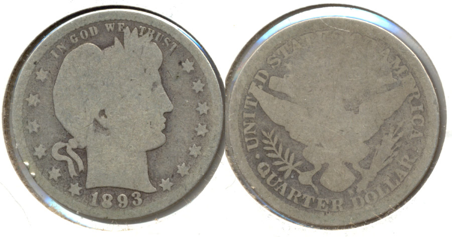 1893-S Barber Quarter AG-3