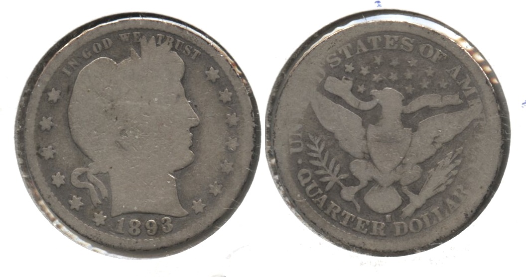 1893-S Barber Quarter AG-3 #b