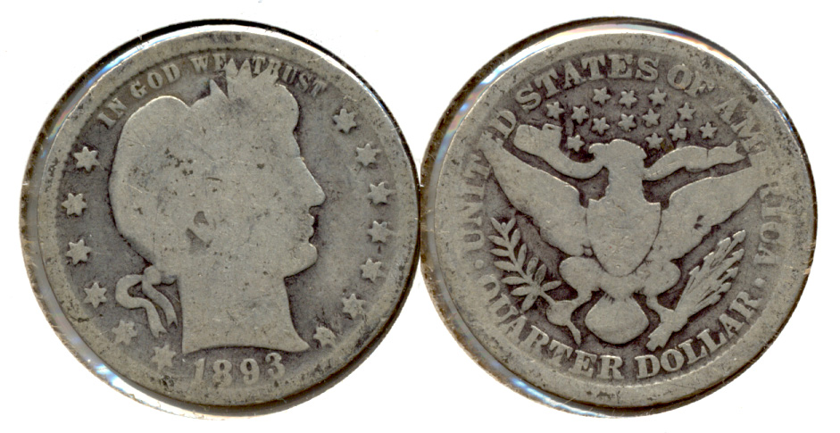 1893 Barber Quarter AG-3 a