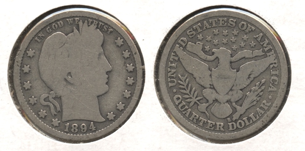 1894-S Barber Quarter Good-4 #b