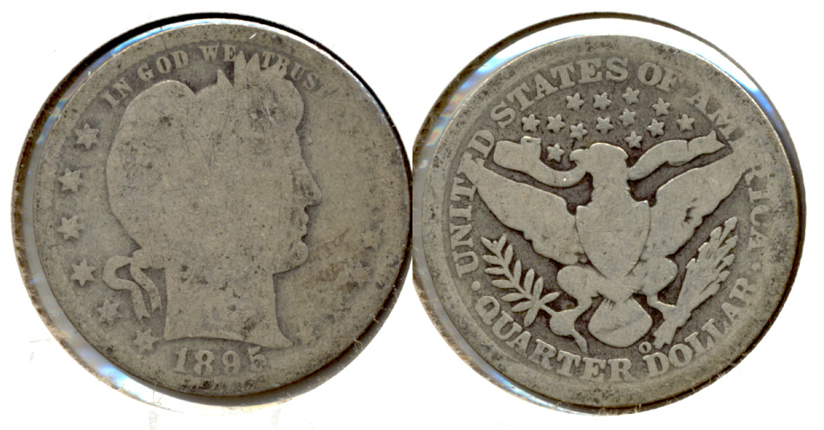1895-O Barber Quarter AG-3 c