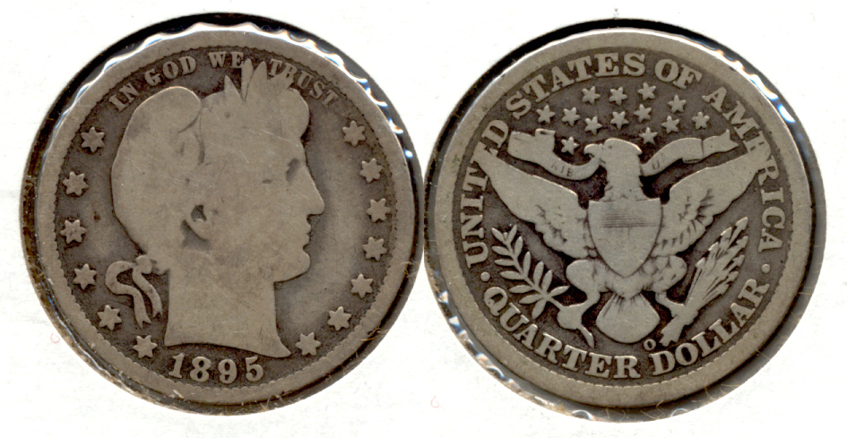 1895-O Barber Quarter Good-4 b