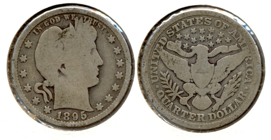 1895 Barber Quarter Good-4 a