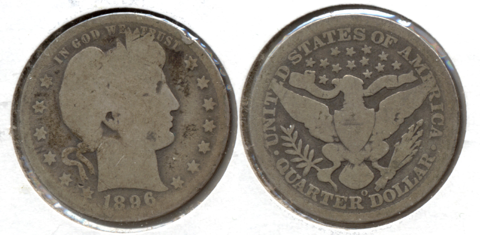 1896-O Barber Quarter AG-3