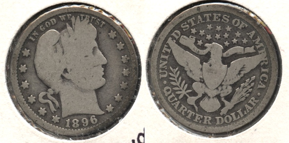 1896 Barber Quarter Good-4 a