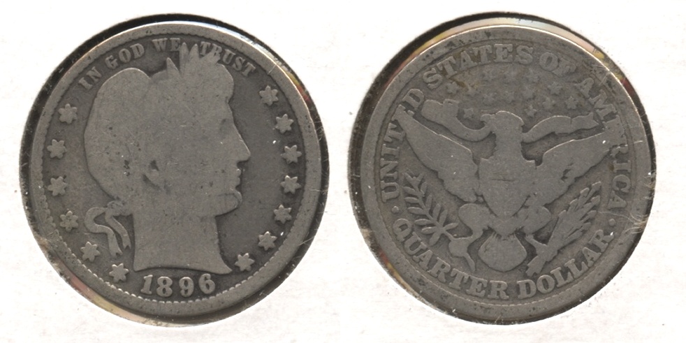 1896 Barber Quarter Good-4 #g