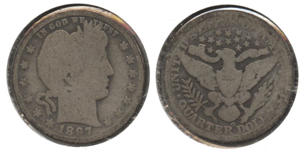 1897-O Barber Quarter AG-3+ #ad