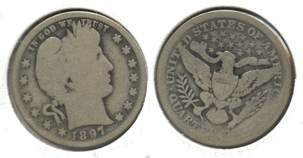 1897-O Barber Quarter AG-3 #ah