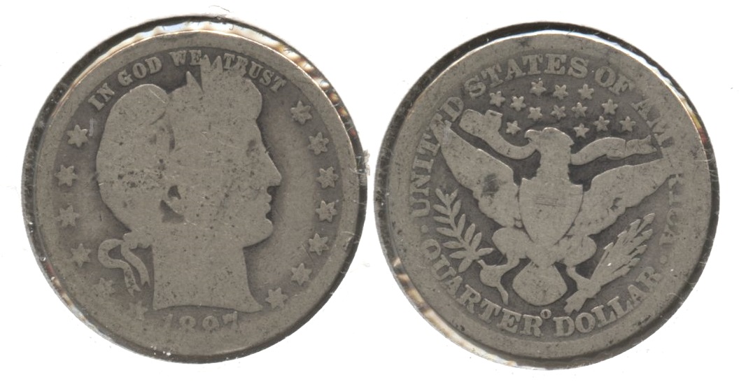 1897-O Barber Quarter AG-3 #g