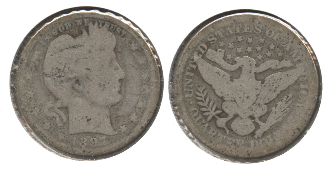 1897-O Barber Quarter AG-3 #h