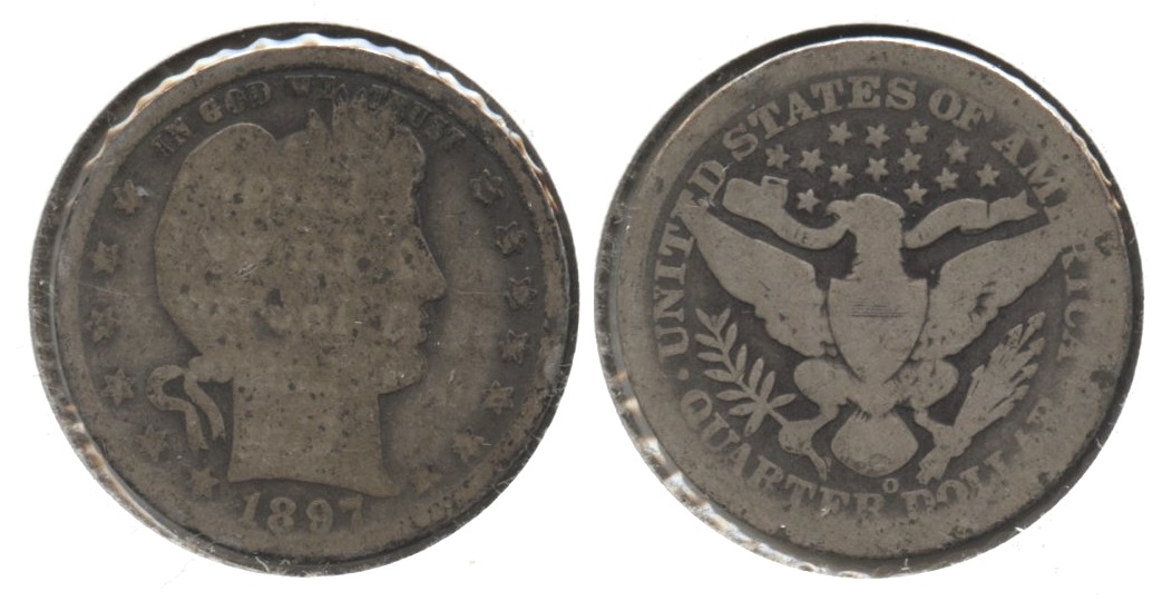 1897-O Barber Quarter AG-3 #i