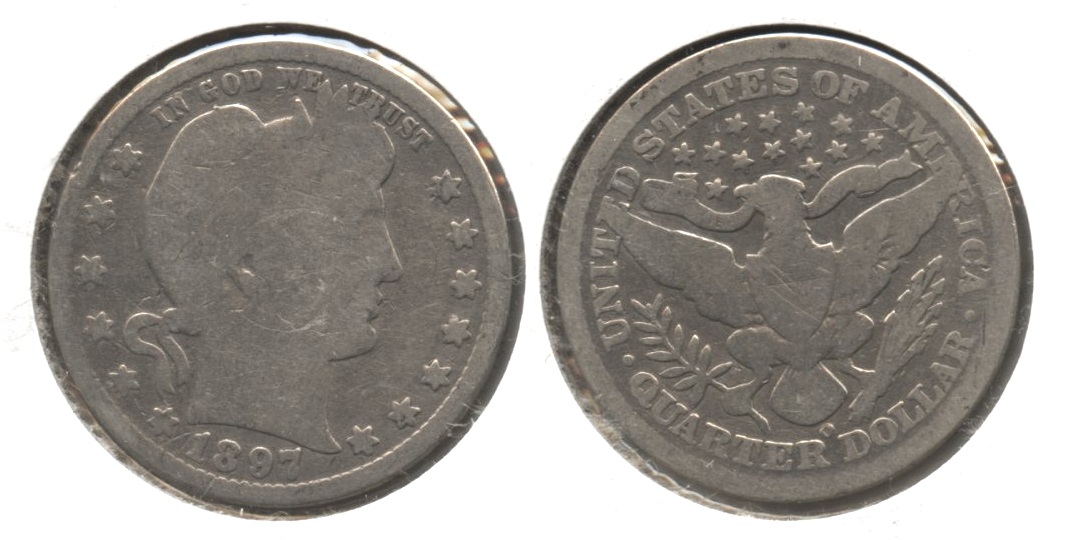 1897-O Barber Quarter AG-3 #n