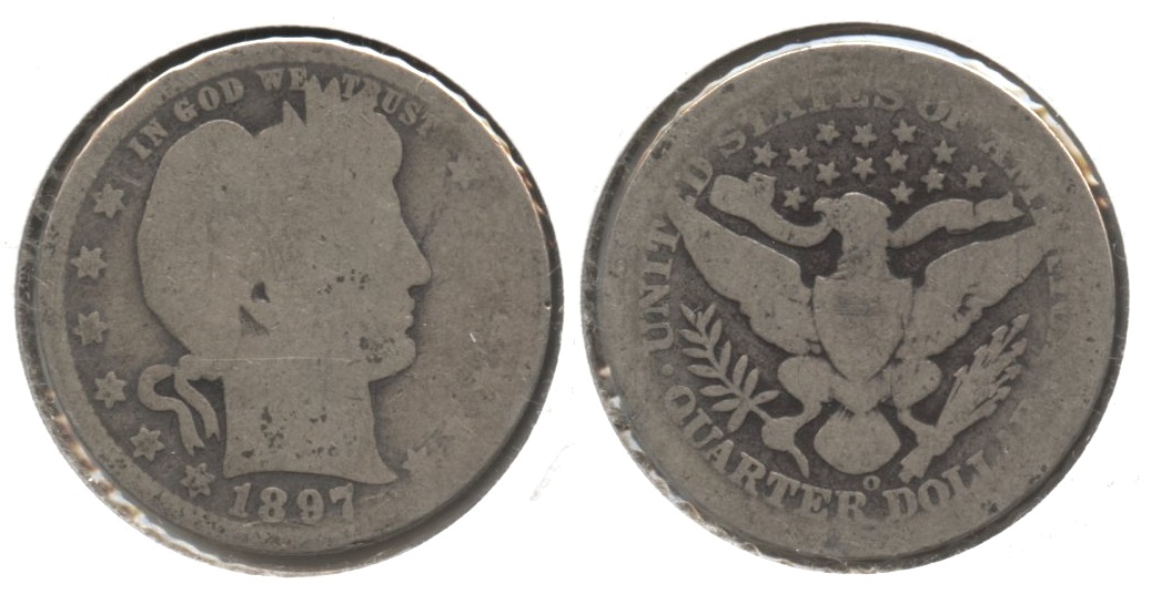 1897-O Barber Quarter AG-3 #s