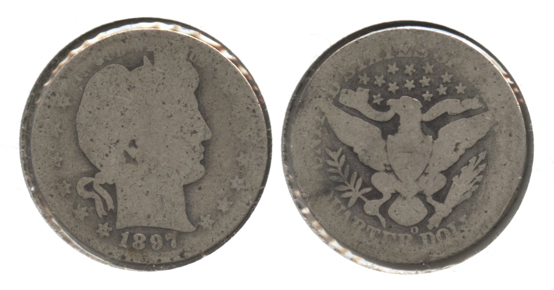 1897-O Barber Quarter Fair-2 #e