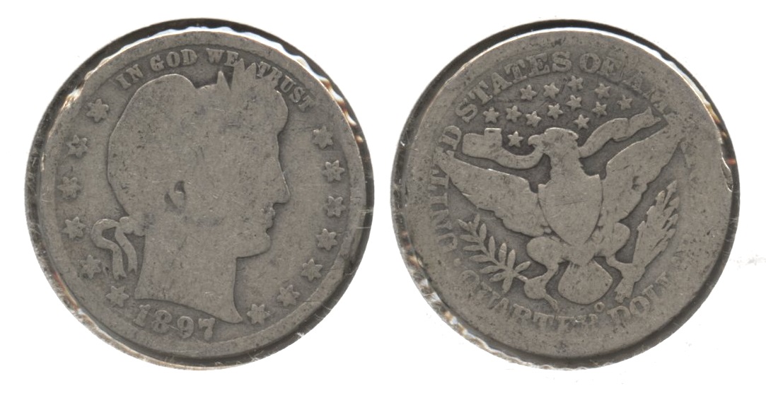 1897-O Barber Quarter Fair-2 #k