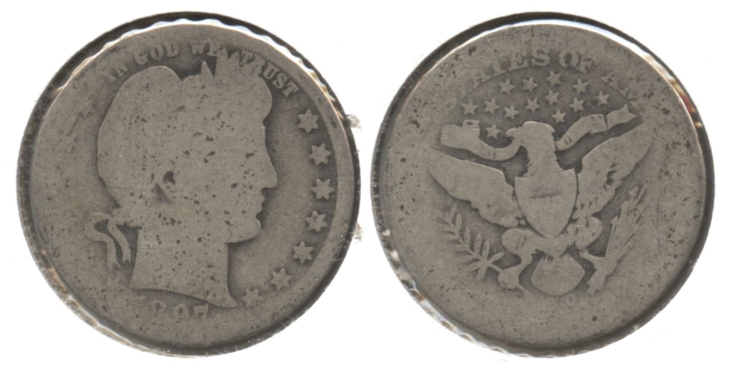 1897-O Barber Quarter Fair-2 #m