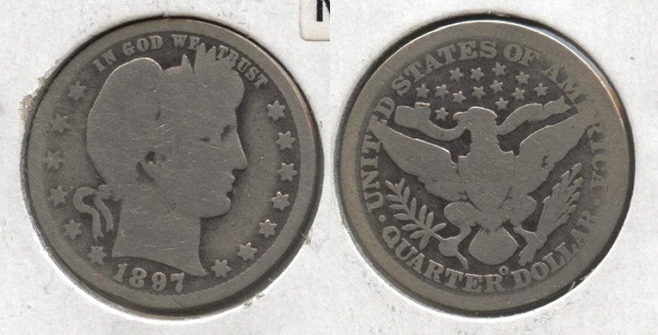 1897-O Barber Quarter Good-4
