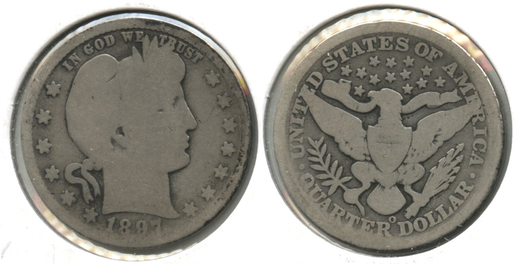 1897-O Barber Quarter Good-4 #b