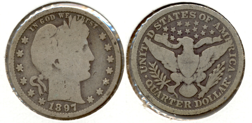 1897 Barber Quarter Good-4 c