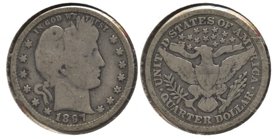 1897 Barber Quarter Good-4 #g