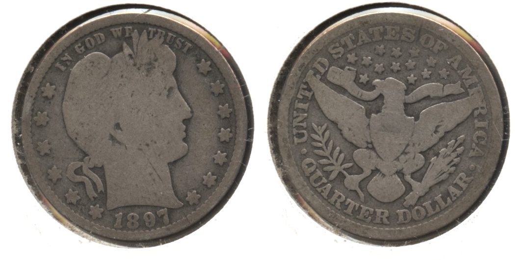 1897 Barber Quarter Good-4 #k
