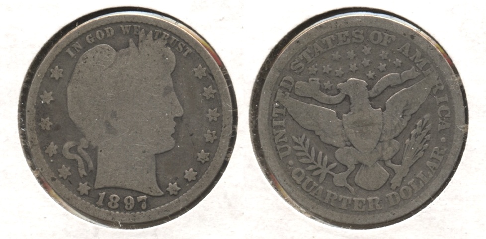 1897 Barber Quarter Good-4 #o