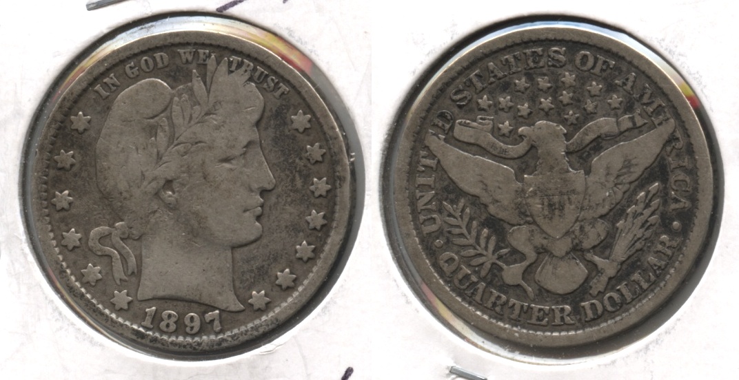 1897 Barber Quarter VG-8