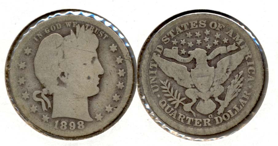 1898-O Barber Quarter AG-3