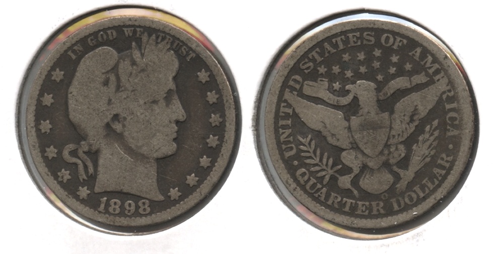 1898-O Barber Quarter Good-4 #a
