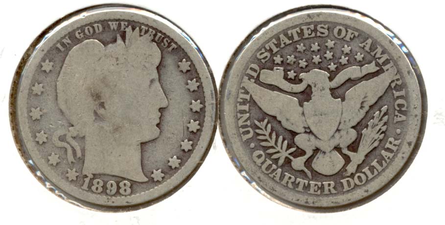 1898 Barber Quarter Good-4