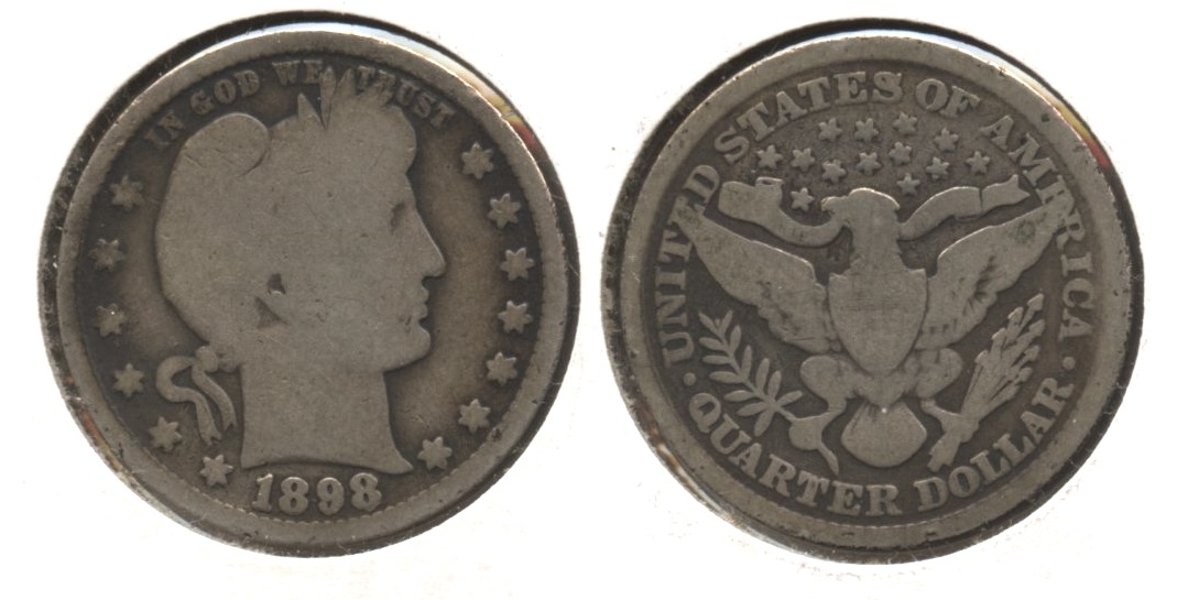 1898 Barber Quarter Good-4 #aa