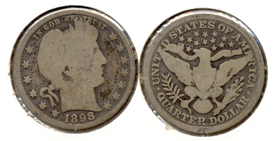 1898 Barber Quarter Good-4 d