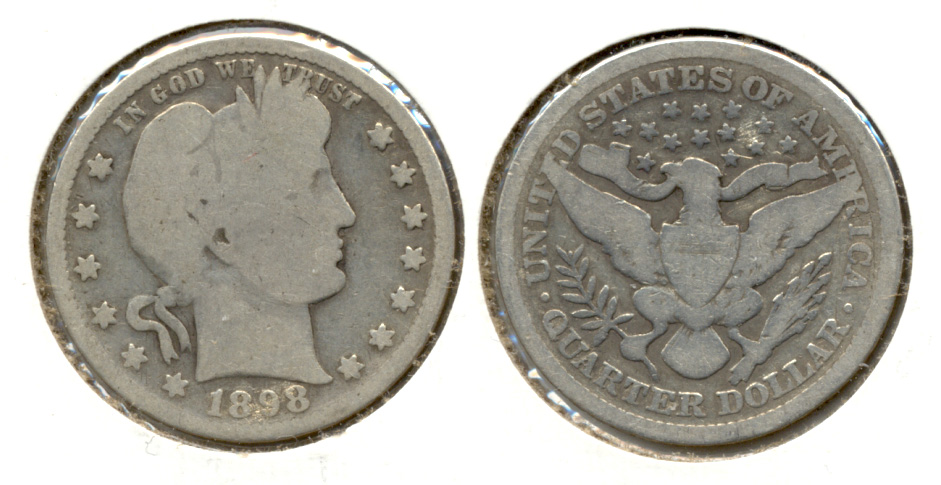 1898 Barber Quarter Good-4 e