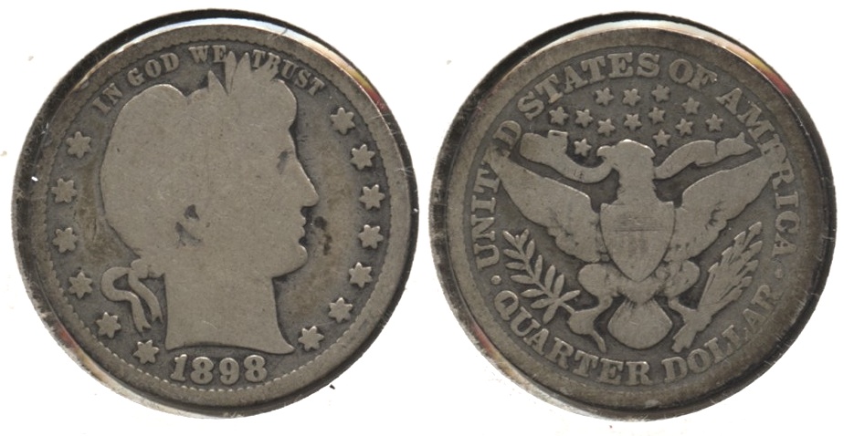 1898 Barber Quarter Good-4 #q