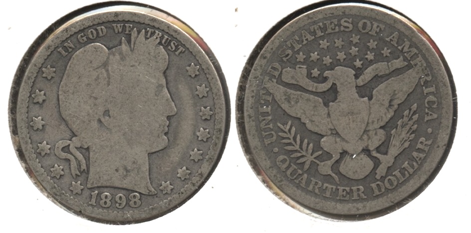 1898 Barber Quarter Good-4 #r