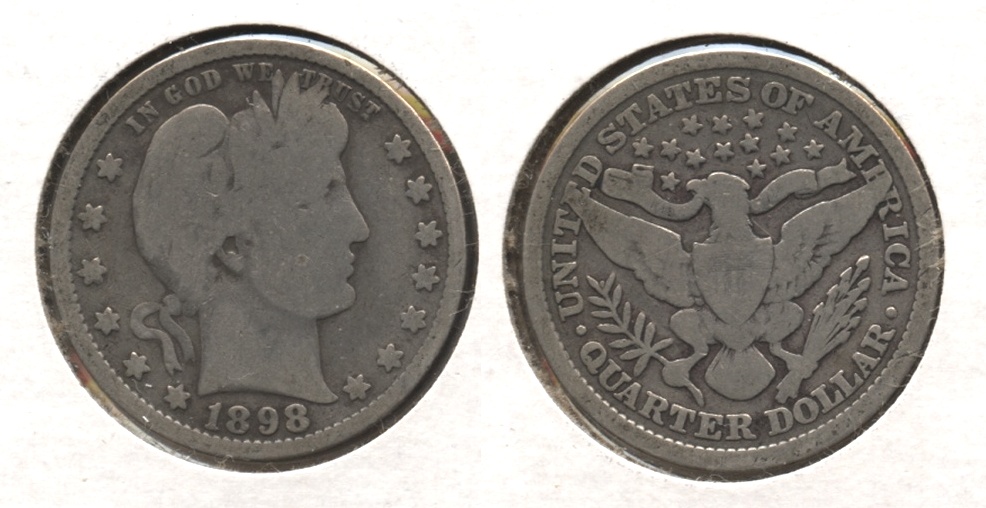 1898 Barber Quarter Good-4 #x