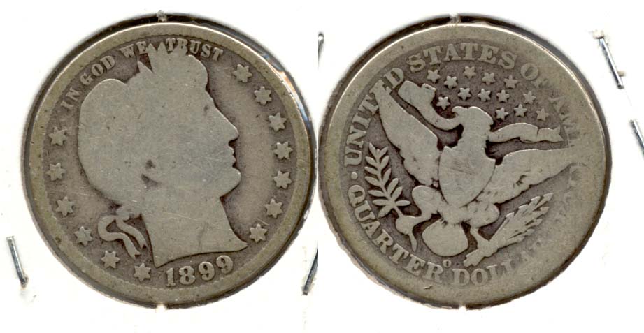 1899-O Barber Quarter AG-3 a