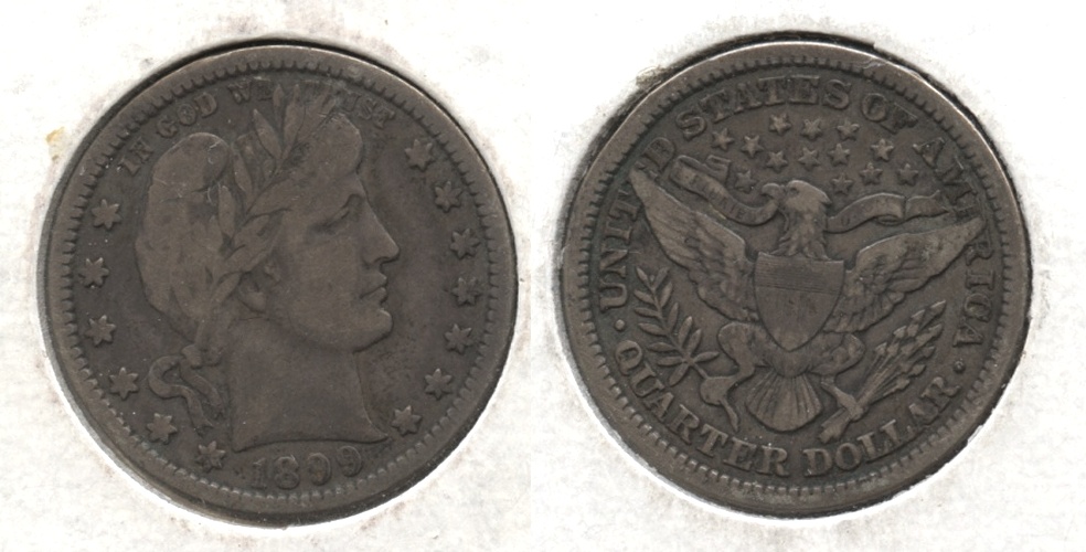 1899 Barber Quarter Fine-12 #a