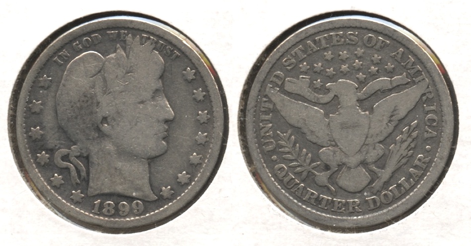1899 Barber Quarter Good-4 #aa