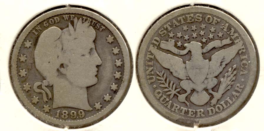 1899 Barber Quarter Good-4 c