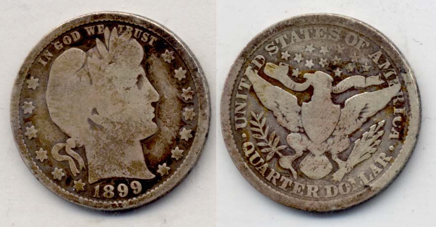 1899 Barber Quarter Good-4 e