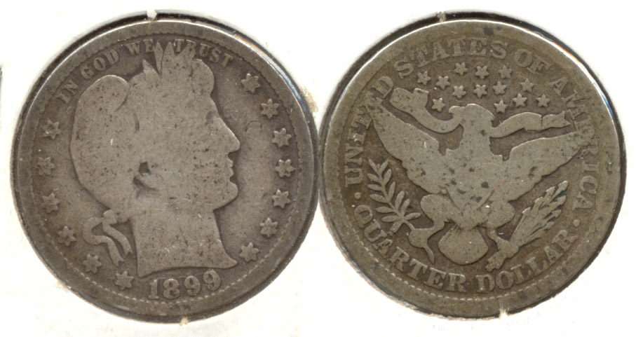 1899 Barber Quarter Good-4 f