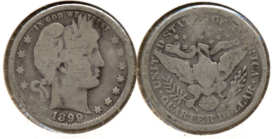 1899 Barber Quarter Good-4 l Rough